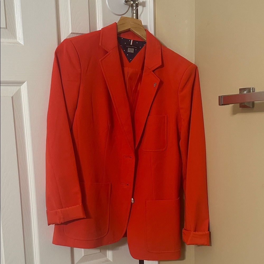 Tommy Hilfiger Vibrant Orange Blazer